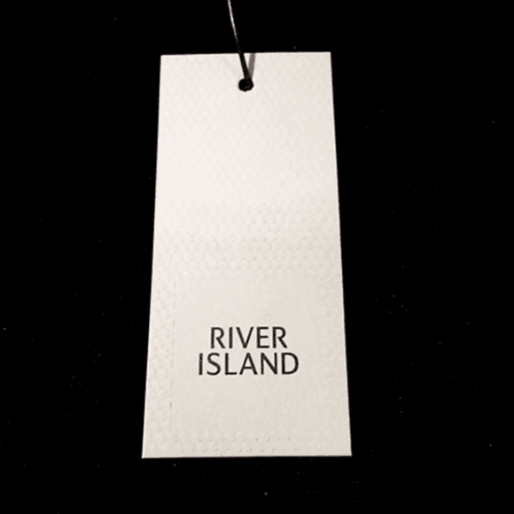 NWT River Island Sleeveless Faux Button Front Shift Mini Dress sz 6 - Picture 3 of 8